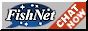 A speech-bubble shaped FishNet logo next to text that says: Chat Now
